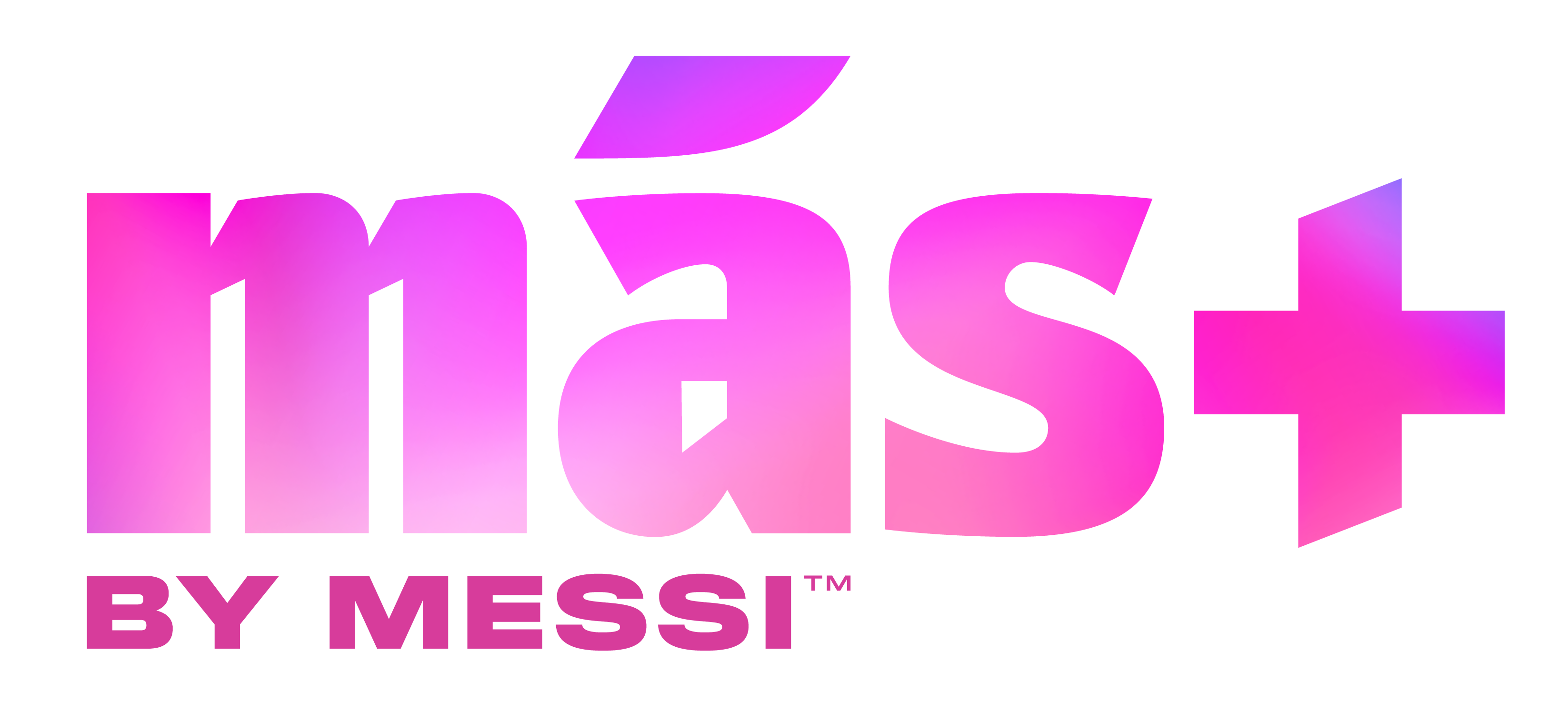 Más+ by Messi logo